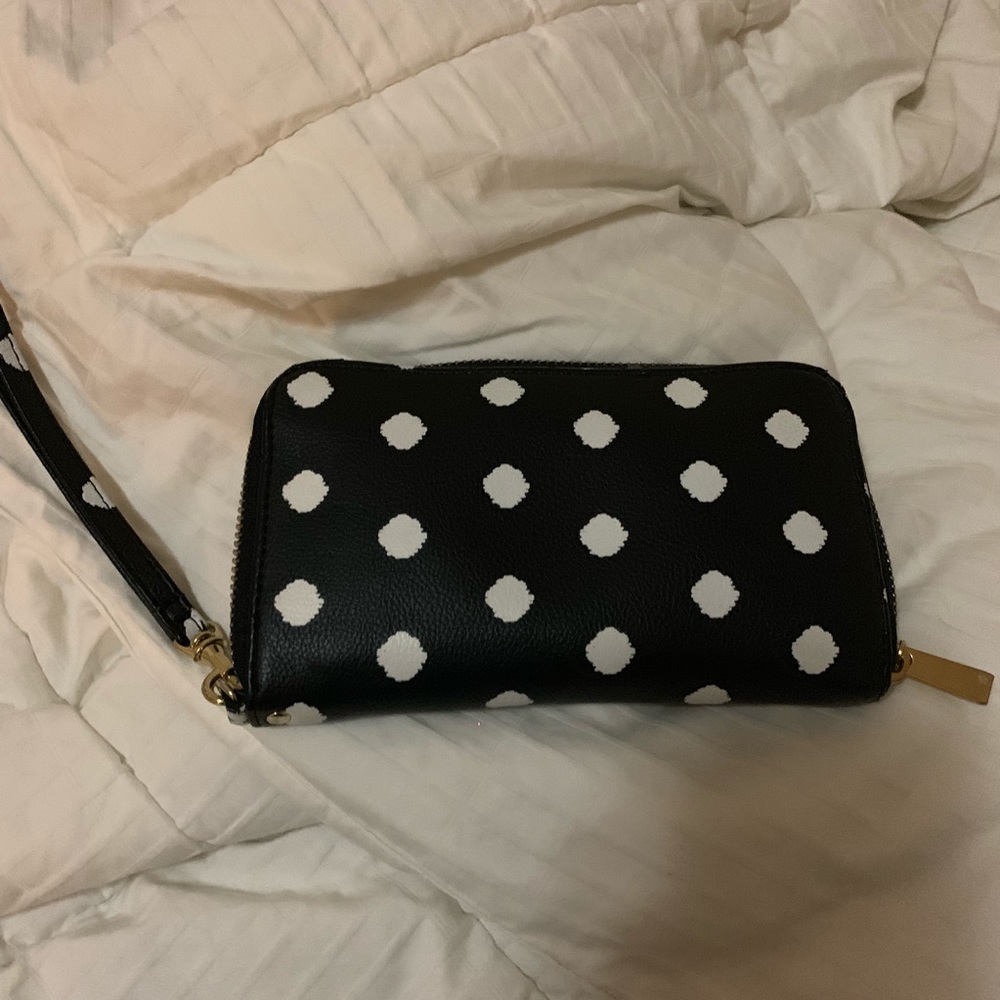 Polka dot Wallet/Wristlet